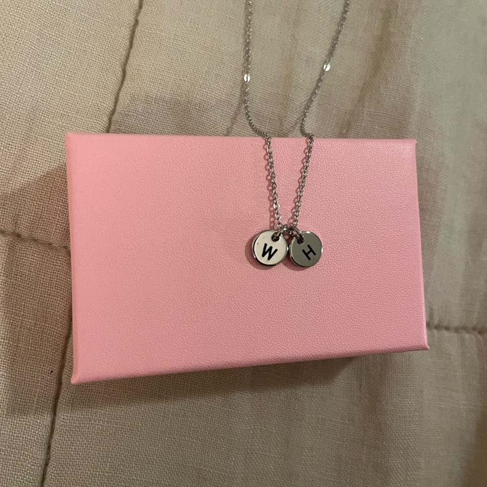 Silver Initial Pendant Necklace